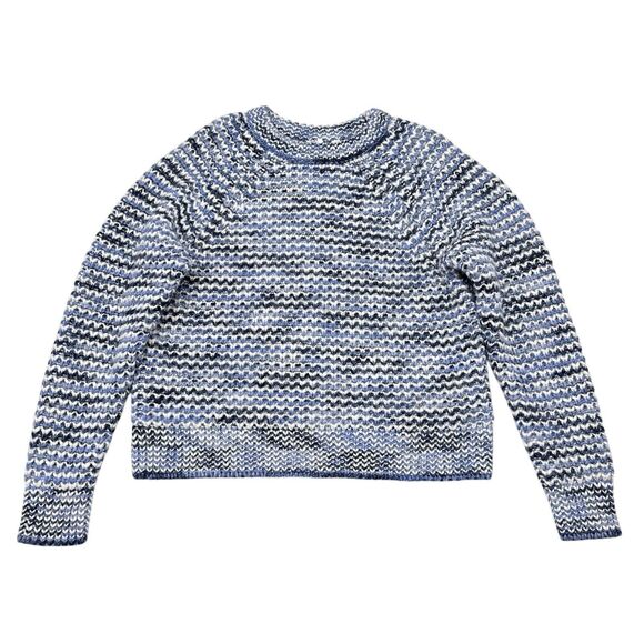 Gap Sweaters - Gap Sweater Women Size Medium Blue Thick Knit Crew Neck Pullover Fisherman‎ Wool